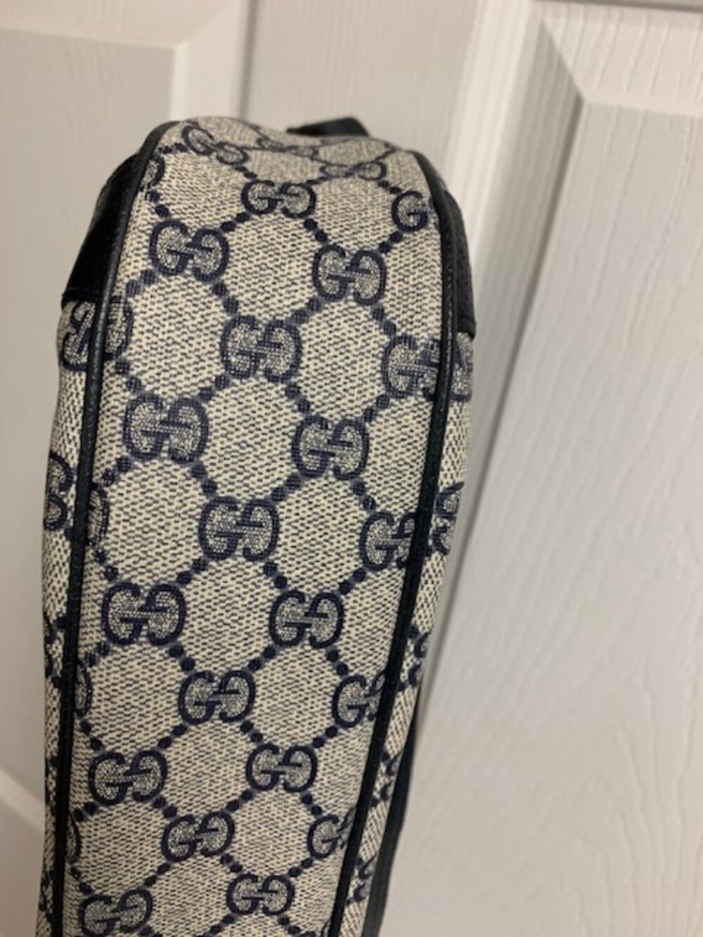 Vintage Gucci Navy GG supreme canvas crossbody bag - Picture 12 of 14